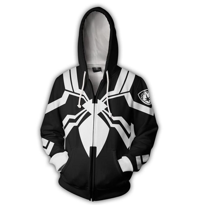 Miles Morales Spiderman Cosplay Costumes Jacket Hoodies Zipper Sweatshirt Peter Parker iron man Hoodie Hat Coats