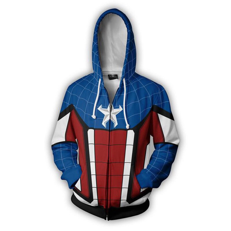Miles Morales Spiderman Cosplay Costumes Jacket Hoodies Zipper Sweatshirt Peter Parker iron man Hoodie Hat Coats