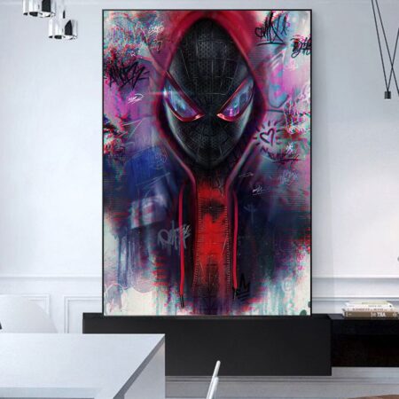 Miles Morales Spider Man Film Poster And Print Canvas Painting Wall Avengers Art For Home Decoration, Gifts