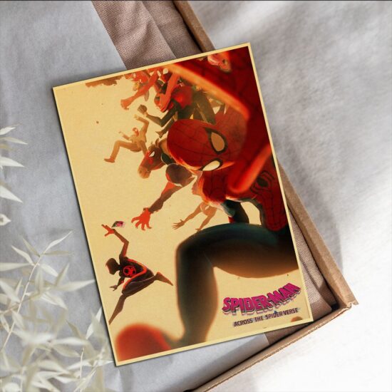 Miles Morales Spider Man Film Poster Canvas Painting Spider Verse Disney Decor Bar Cafe Wall, Gifts - Image 3