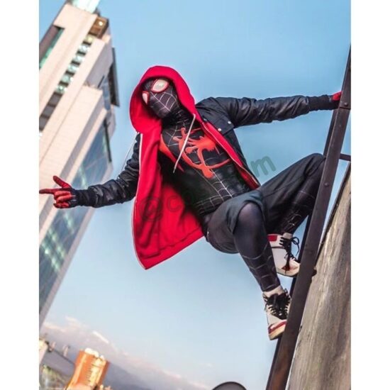 Miles Morales Spiderman Cosplay Costume Superhero Zentai Suit Bodysuit The Spider Verse Costume for Kids Adult Party Outfit