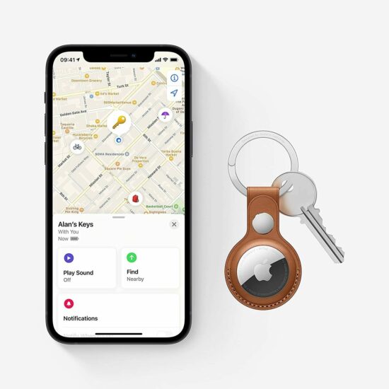 ⁦Apple AirTag Track Genuine (Key Finder Search Smart Tag Tracker GPS Label Locator For Children Pet keychain)⁩ - الصورة ⁦2⁩