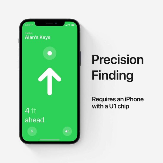 ⁦Apple AirTag Track Genuine (Key Finder Search Smart Tag Tracker GPS Label Locator For Children Pet keychain)⁩ - الصورة ⁦3⁩