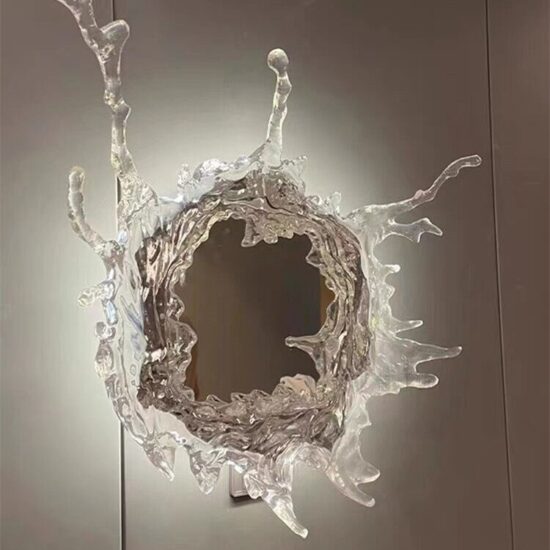 Water Spray Style Wall Lamp With Mirror Novel Art Originality Light LED Wall Lamps Decor Lighting Sconce Lights - Image 3