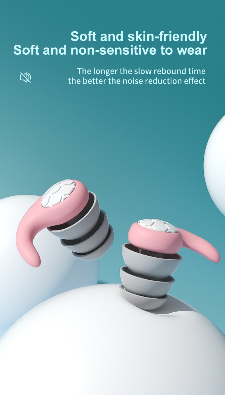 Sleep Noise Reduction Earplug Ear Protection Earplugs Anti-Noise Waterproof Plug For Travel Work