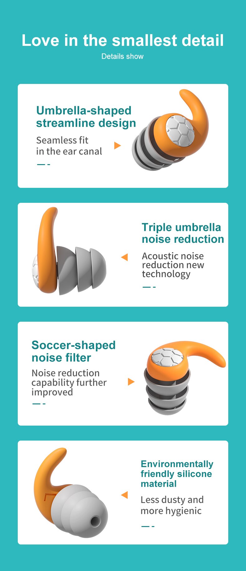 Sleep Noise Reduction Earplug Ear Protection Earplugs Anti-Noise Waterproof Plug For Travel Work