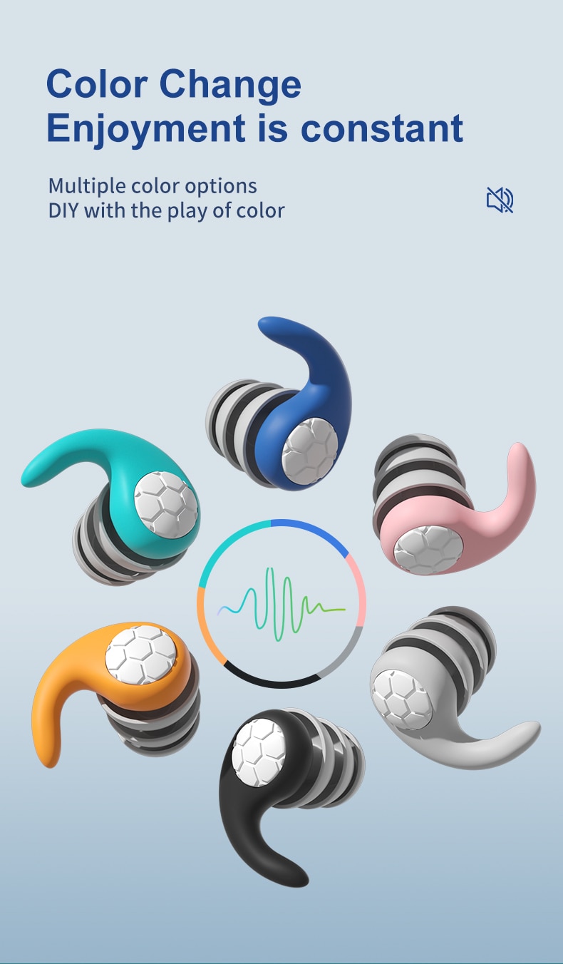 Sleep Noise Reduction Earplug Ear Protection Earplugs Anti-Noise Waterproof Plug For Travel Work