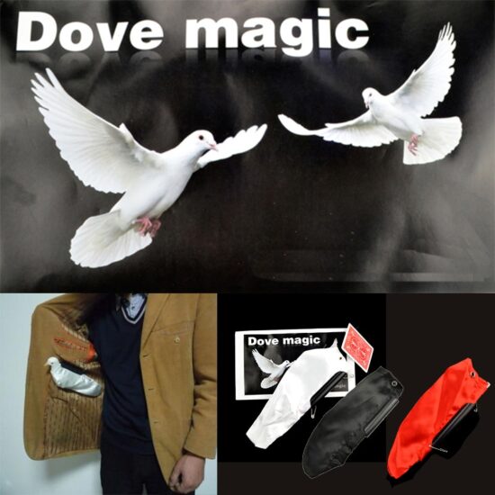 Dove Pocket Magic Tricks Stage Close Up Appearing Dove Bag Magie Illusion Gimmick Props Magica