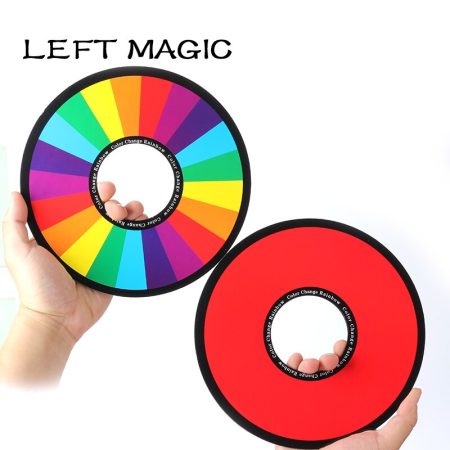 Laser CD Magic Tricks Color Change In Empty Bag Magician Stage Gimmick 6 Pcs/Set Rainbow Rings
