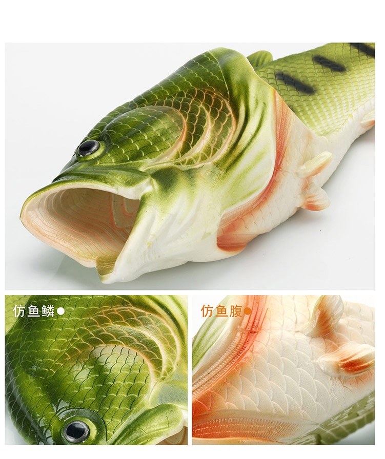 Fish Slippers Shoes Family Residential Shoes plus Size 33-47 Summer Beach Slippers Boys Unisex New Funny Slippers