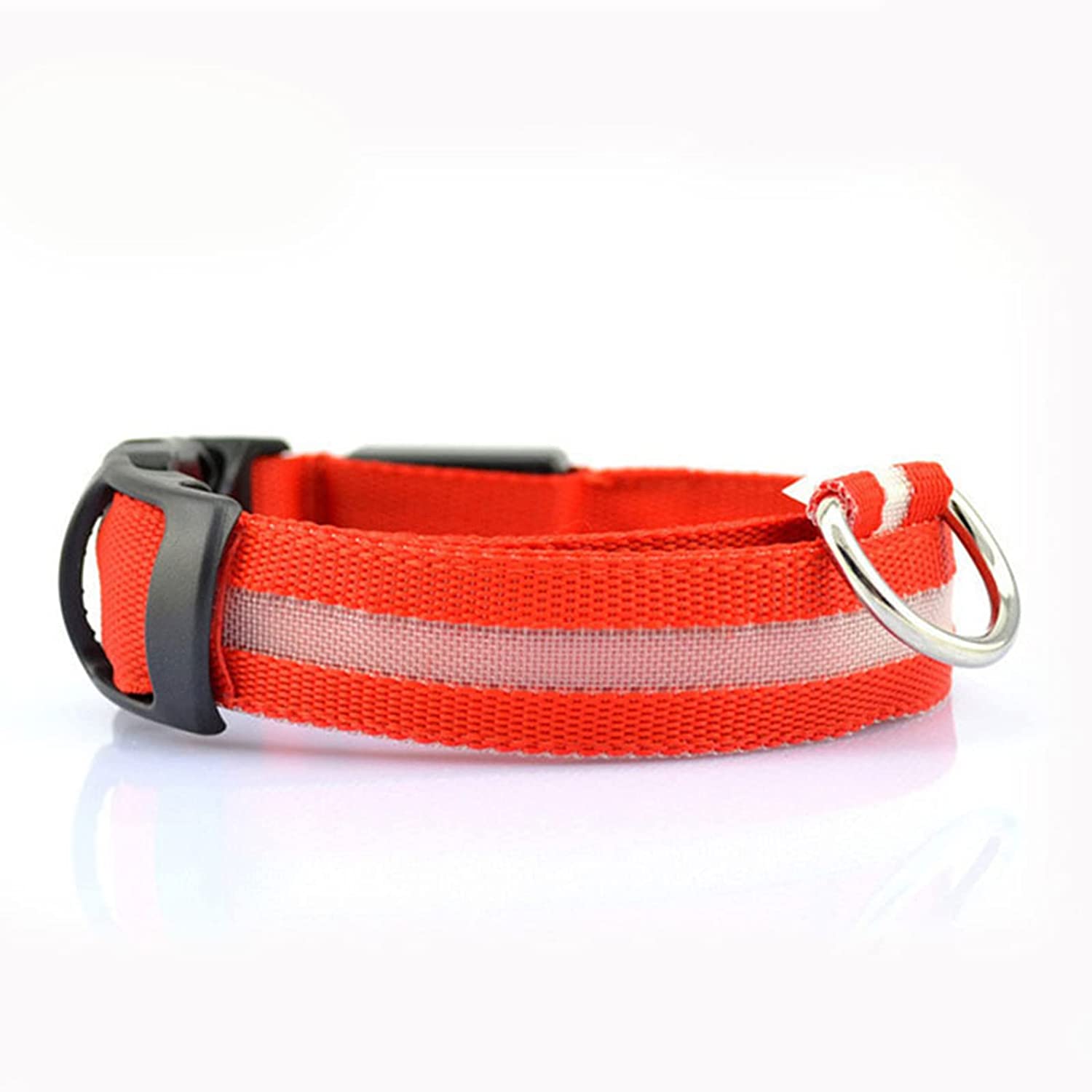 Dog Collars LED Glowing Rechargeable Waterproof Luminous Collar Adjustable Night Light Collar Pet Dog Safety Necklace