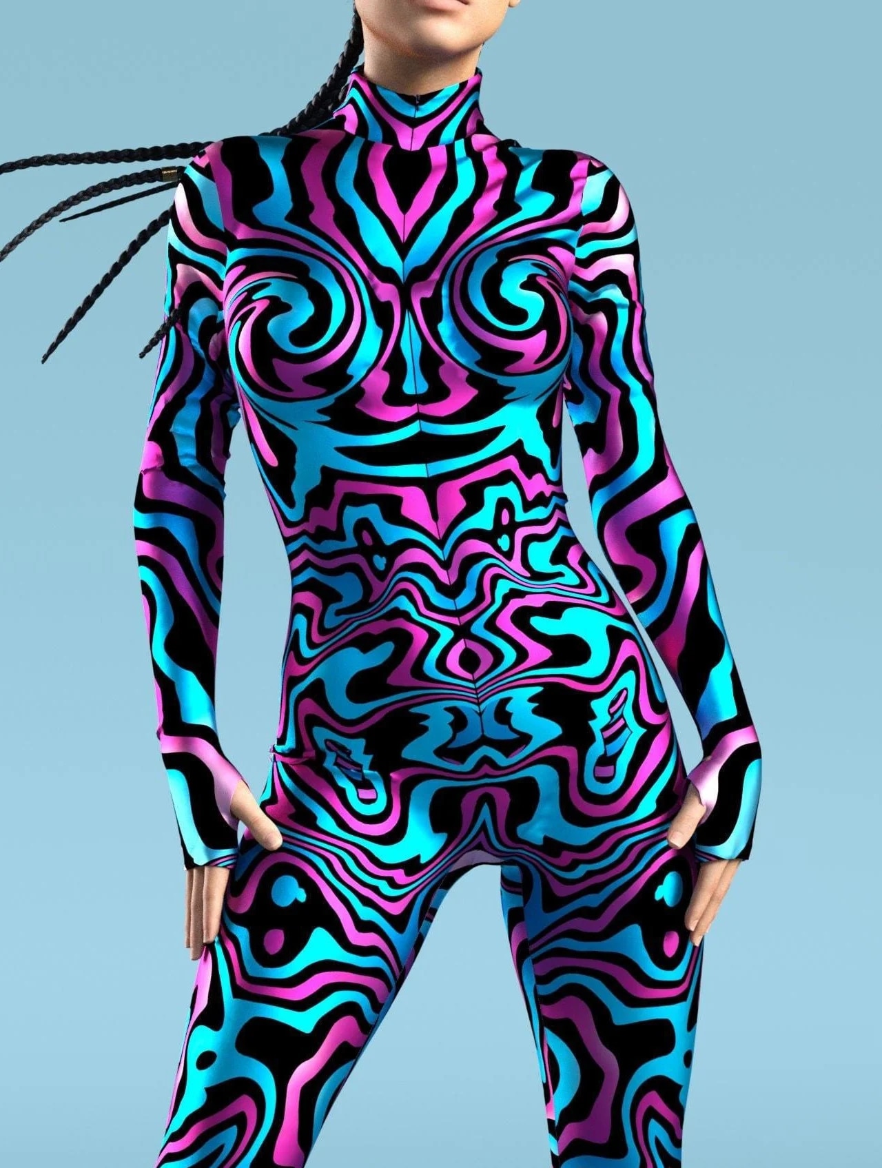 Sexy Skinny Jumpsuit Wear Onesie Cosplay Costume Elastic Multicolor Holiday Party Women Kids Rainbow Bodysuits Rompers