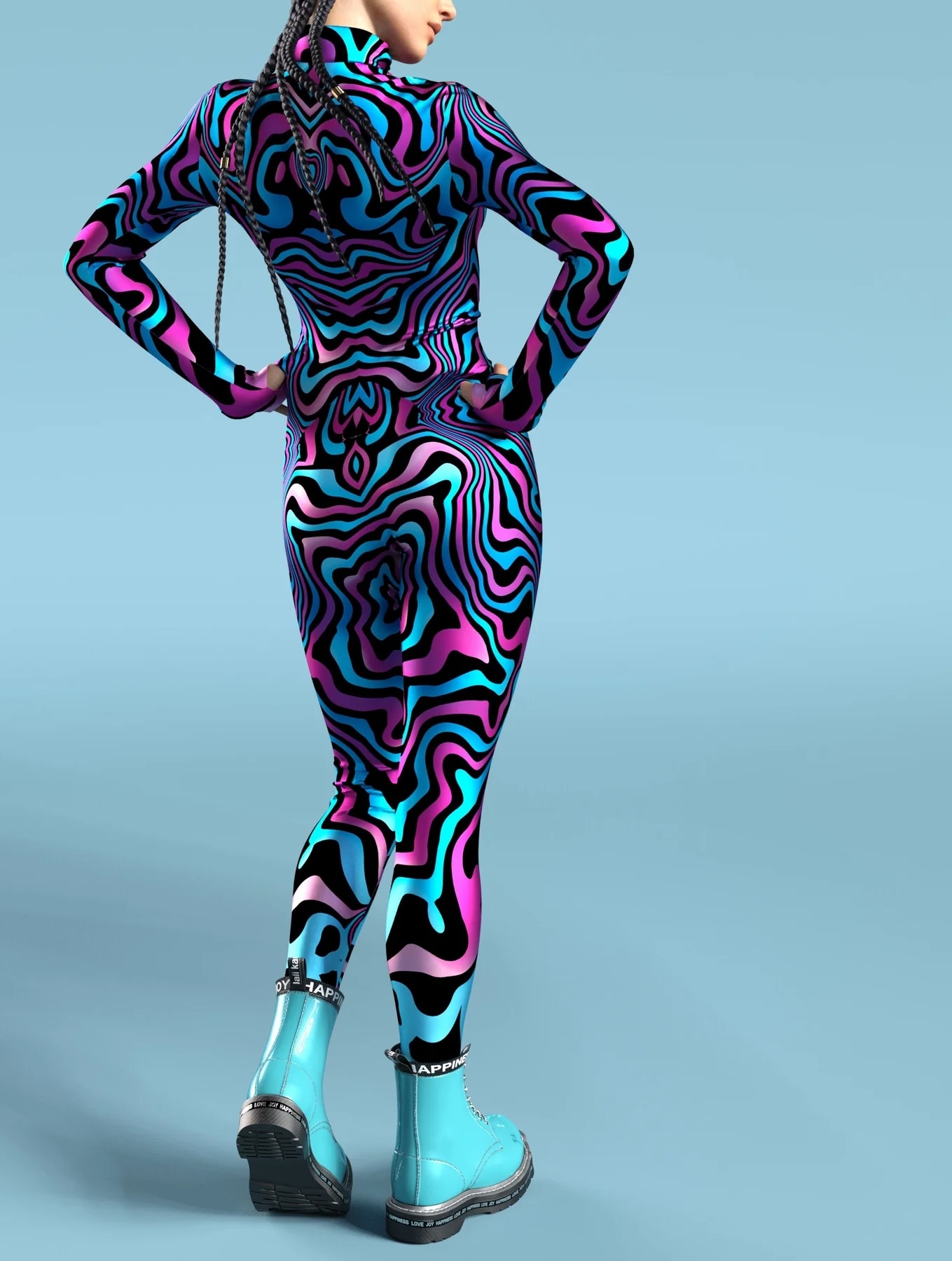 Sexy Skinny Jumpsuit Wear Onesie Cosplay Costume Elastic Multicolor Holiday Party Women Kids Rainbow Bodysuits Rompers