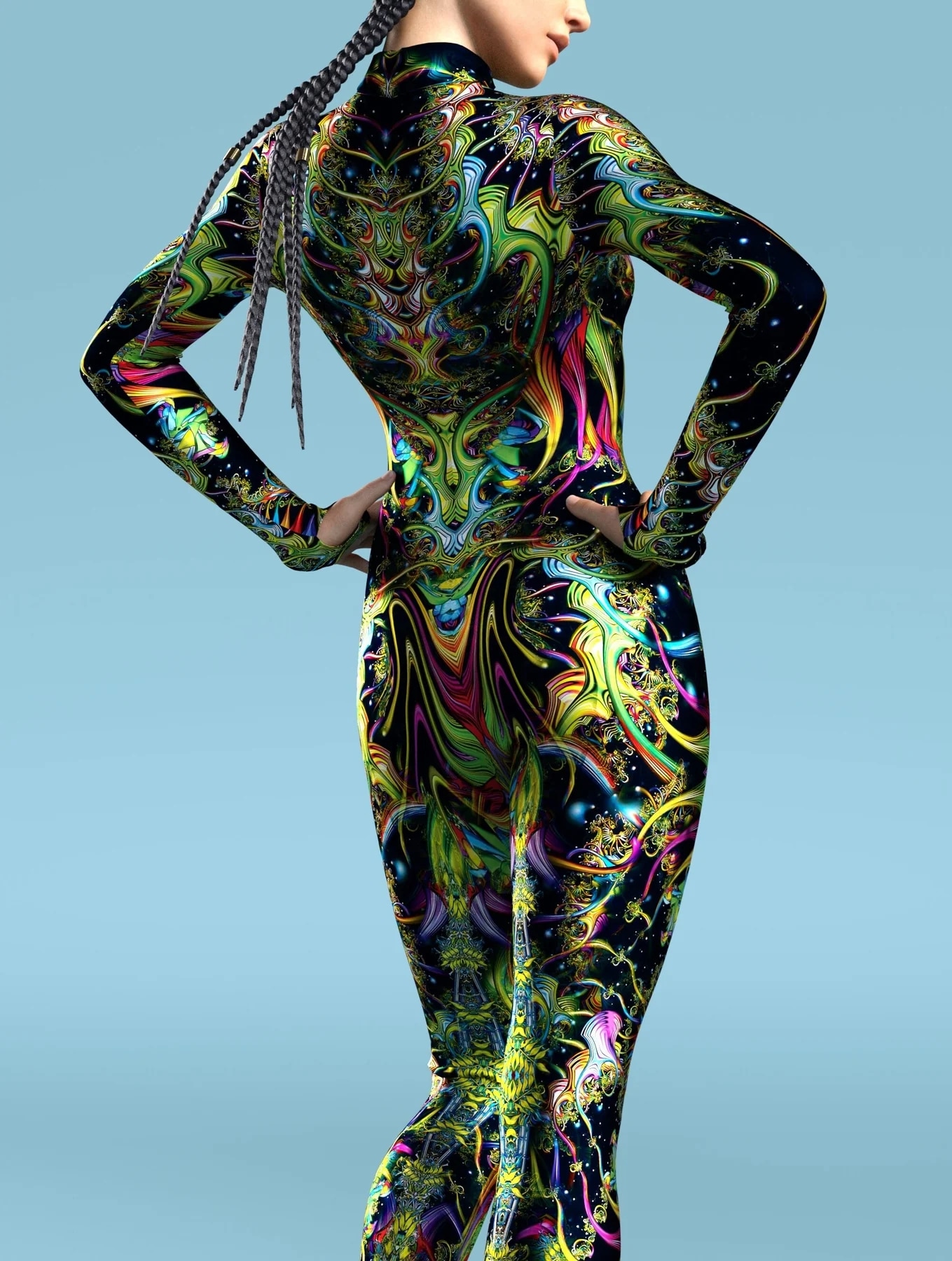 Sexy Skinny Jumpsuit Wear Onesie Cosplay Costume Elastic Multicolor Holiday Party Women Kids Rainbow Bodysuits Rompers
