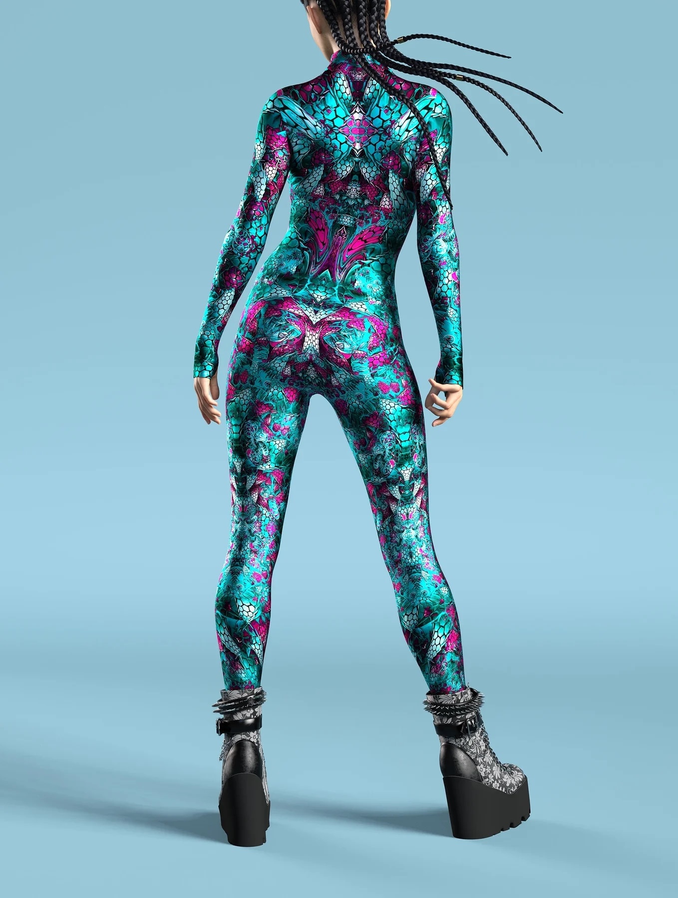 Sexy Skinny Jumpsuit Wear Onesie Cosplay Costume Elastic Multicolor Holiday Party Women Kids Rainbow Bodysuits Rompers