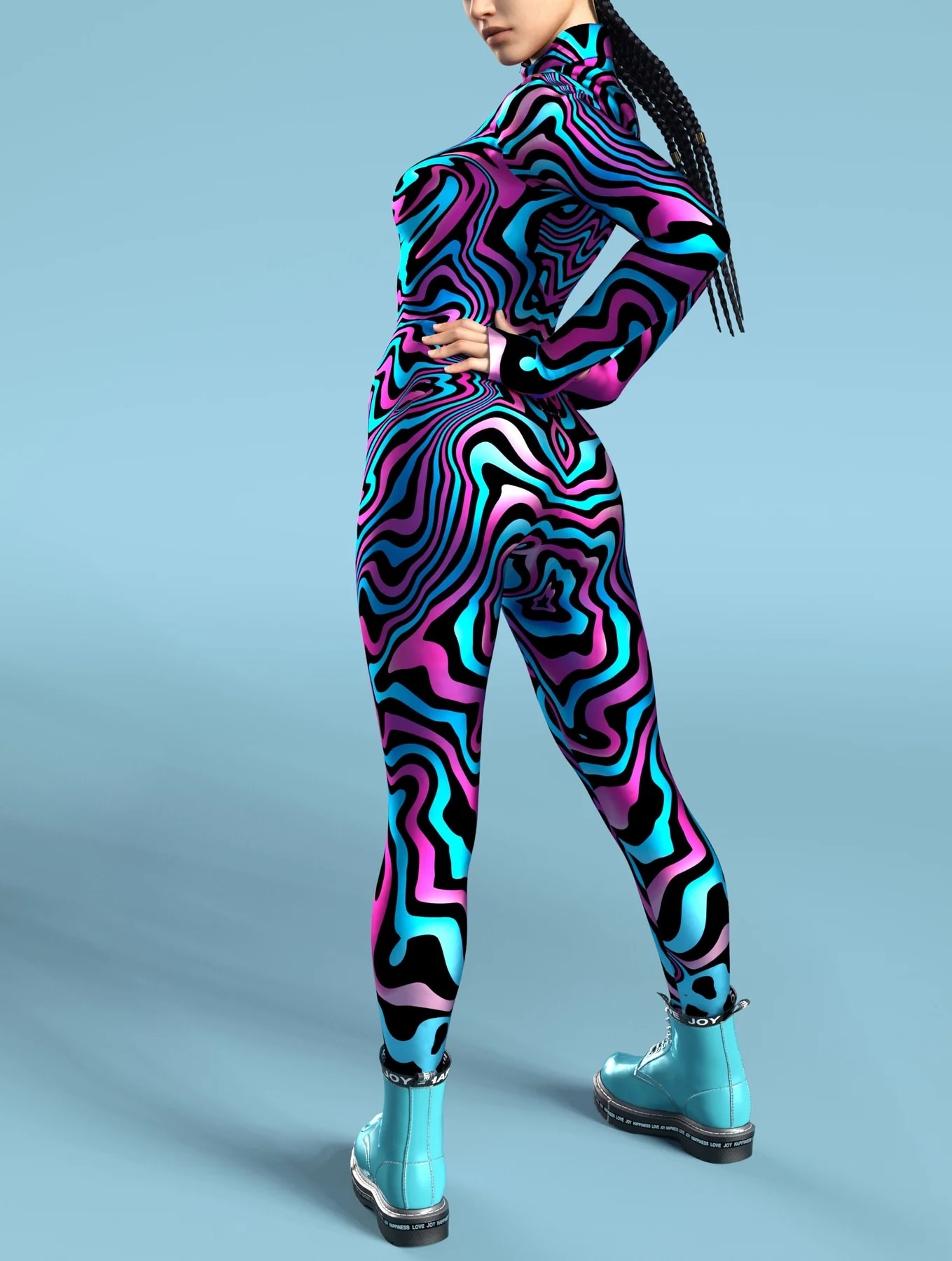 Sexy Skinny Jumpsuit Wear Onesie Cosplay Costume Elastic Multicolor Holiday Party Women Kids Rainbow Bodysuits Rompers