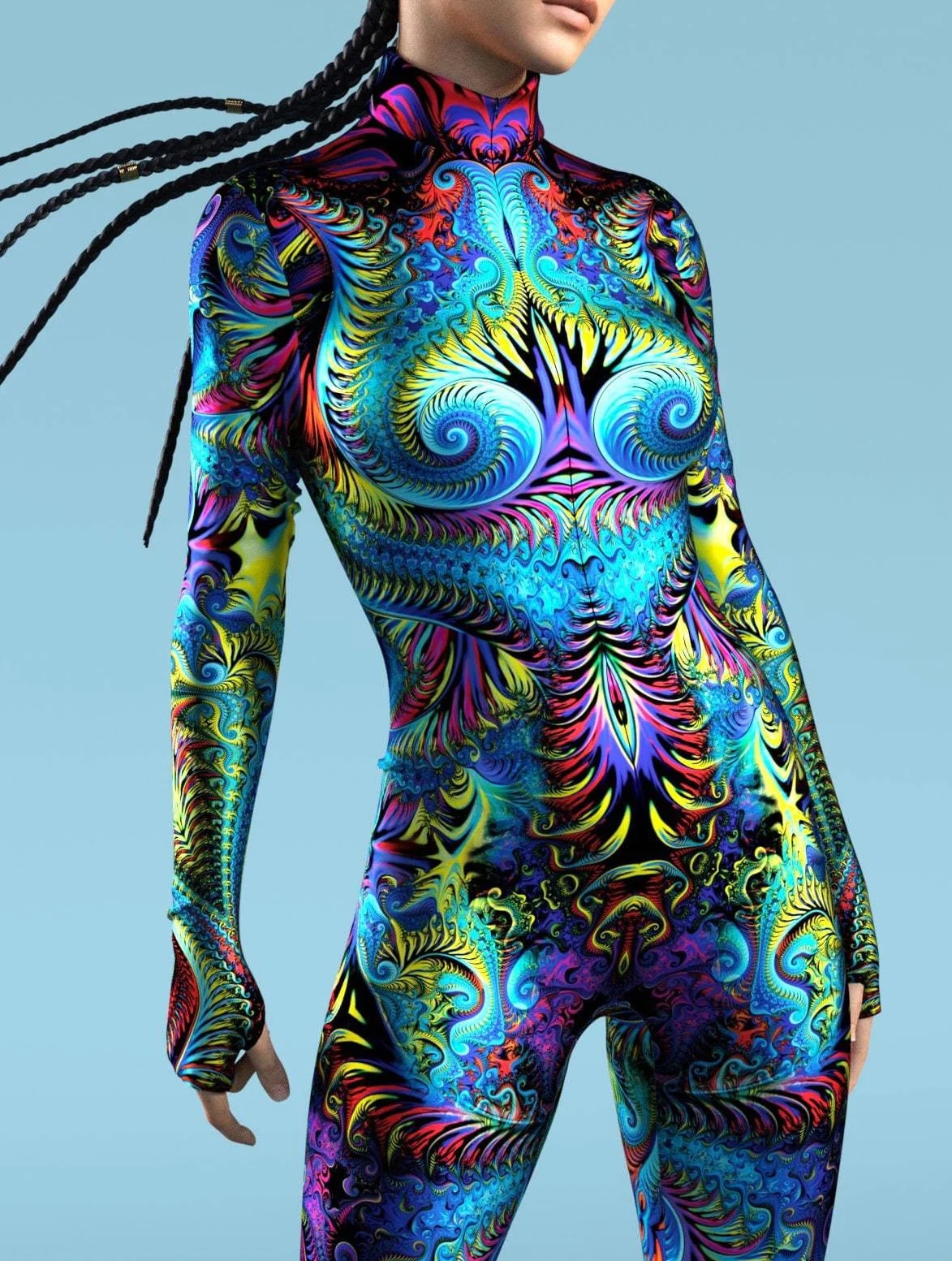 Sexy Skinny Jumpsuit Wear Onesie Cosplay Costume Elastic Multicolor Holiday Party Women Kids Rainbow Bodysuits Rompers