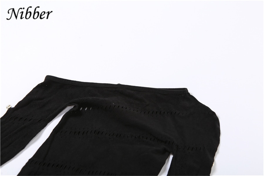Jumpsuits Lace Hollowing Mesh Dress Midnight Women Sexy Inclined Shoulder Long Sleeve Patchwork Skinny Rompers For Club