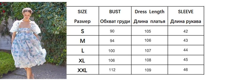 French Puff Dress Floral Print Ruffles A-line Vintage Chic Women Renaissance Girl Dress for Birthday Party Night Evening Dress