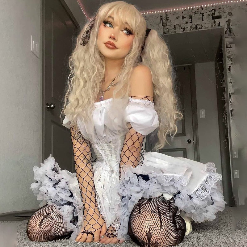 Princess Dress Puff Sleeve Tulle Tutu Square Collar Mesh Ruffle Bubble Skirt Wedding Evening Party Prom Mini Fairy Dress