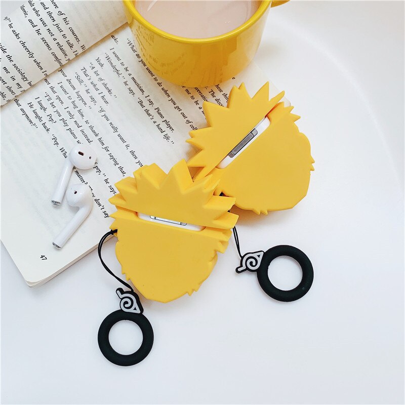 Airpods Cover Case Anime Naruto Kakashi Itachi Jiraiya Pain Gara Saski Earphone Case Soft Silicone Cute 3D
