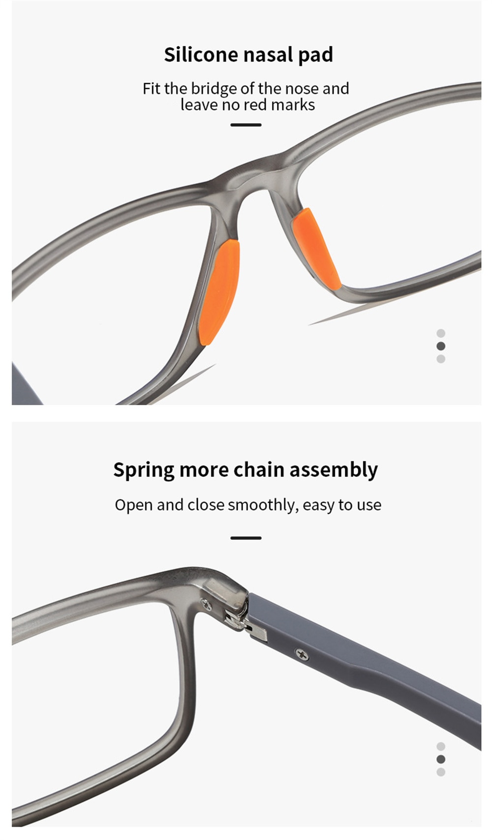 Multifocal Reading Glasses Men/Women Progressive Near/Far Eyewear Ultralight Sports Farsight Eyeglasses Anti-blue Light TR90
