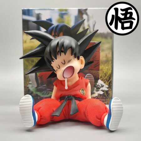 Figure Anime Dragon Ball Childhood Son Goku Model Toy GK Sleeping Scene Doll Decoration Gift 10CM