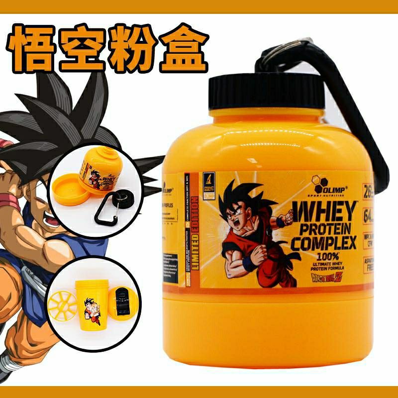 Shake Cup Dragon Ball Goku Plastic Creative Sports Fitness Drinking Cup Bottle Protein Powder Milkshake Mixing Cup Gift