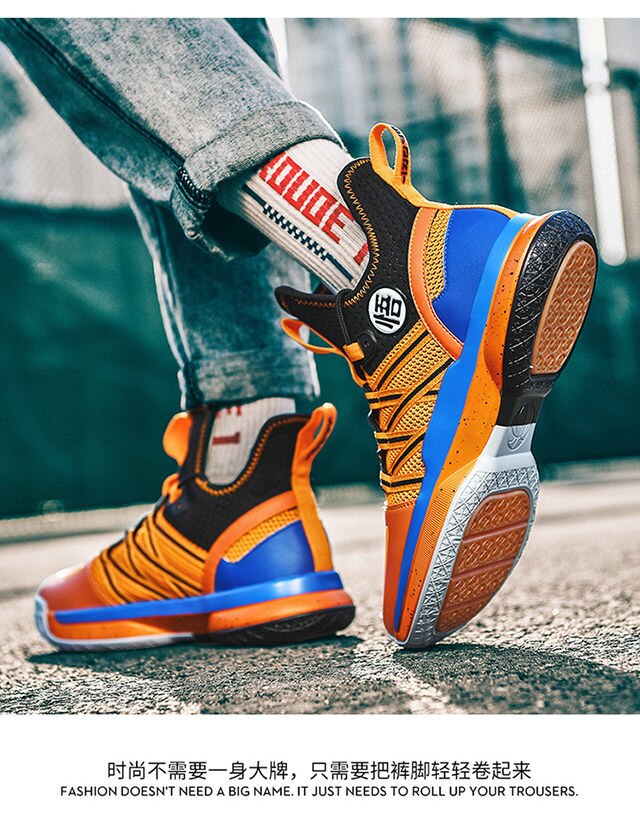 Basketball shoes Anime Dragon Ball Son Goku Kakarotto men/women fashion Breathable sneakers student non-slip sports shoes