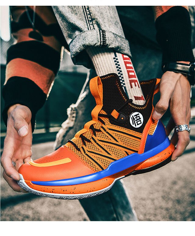 Basketball shoes Anime Dragon Ball Son Goku Kakarotto men/women fashion Breathable sneakers student non-slip sports shoes