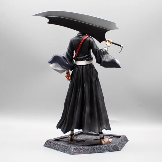 Figure Anime Bleach Kurosaki Ichigo Upgrade Double Head Hands Action Figurine Pvc Collectible Statue Model 33cm - Image 3