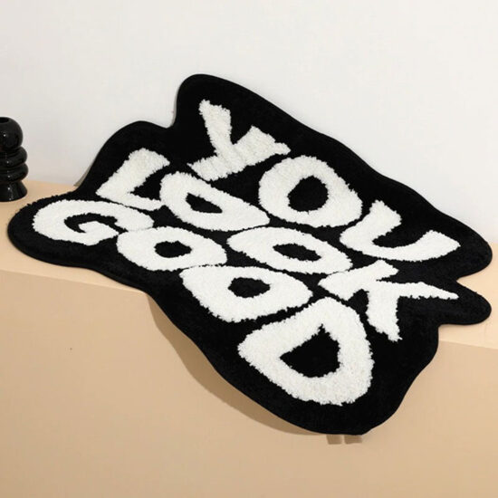 Rug Custom Handmade Tufted You Look Good Rug, Tufted For Funny Living Room Bedroom, Cute Fun Bath Mat - Image 3