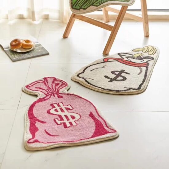 Shape Purse Rugs Tufted Material Carpet Anime Home Soft Fur Rugs Children Girl Room Doormat Decor Floor Mat - Image 2