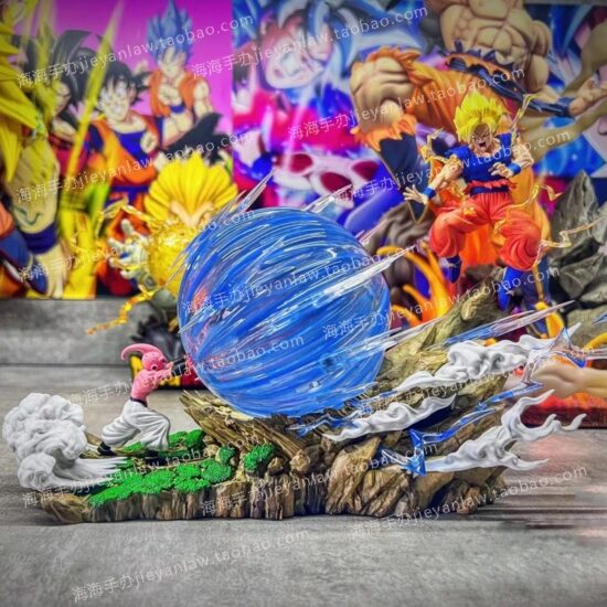 Figurine Anime Dragon Ball-Z Majin-Buu Vs Son-Goku Gk Statue Action Figures Pvc Collection Model Toy Gifts 22cm - Image 2