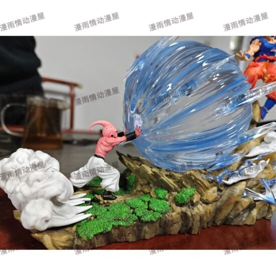 Figurine Anime Dragon Ball-Z Majin-Buu Vs Son-Goku Gk Statue Action Figures Pvc Collection Model Toy Gifts 22cm - Image 4