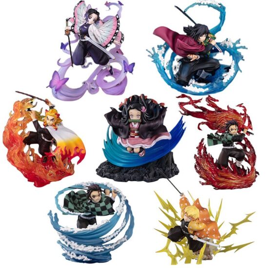 Figure Anime Demon Slayer Kamado Nezuko PVC Action Figure Kimetsu No Yaiba Mitsuri/Shinobu Figurine Model Doll Toys 24cm - Image 2