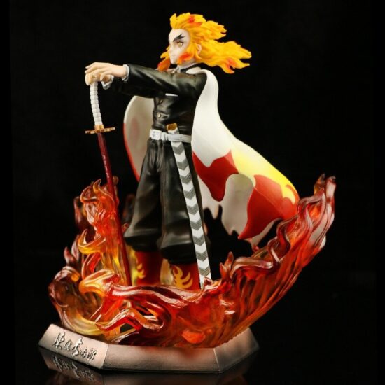 Figure Anime Demon Slayer Rengoku Kyoujurou PVC Action Figures Toys GK Kimetsu No Yaiba Figurine Kamado Tanjirou Doll Gift 20cm - Image 4