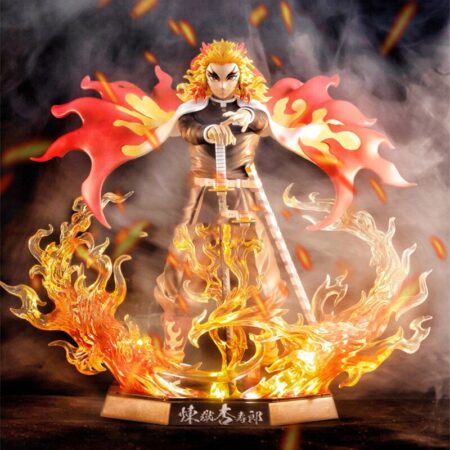 Figure Anime Demon Slayer Rengoku Kyoujurou PVC Action Figures Toys GK Kimetsu No Yaiba Figurine Kamado Tanjirou Doll Gift 20cm