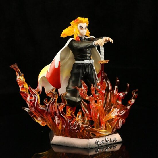 Figure Anime Demon Slayer Rengoku Kyoujurou PVC Action Figures Toys GK Kimetsu No Yaiba Figurine Kamado Tanjirou Doll Gift 20cm - Image 3
