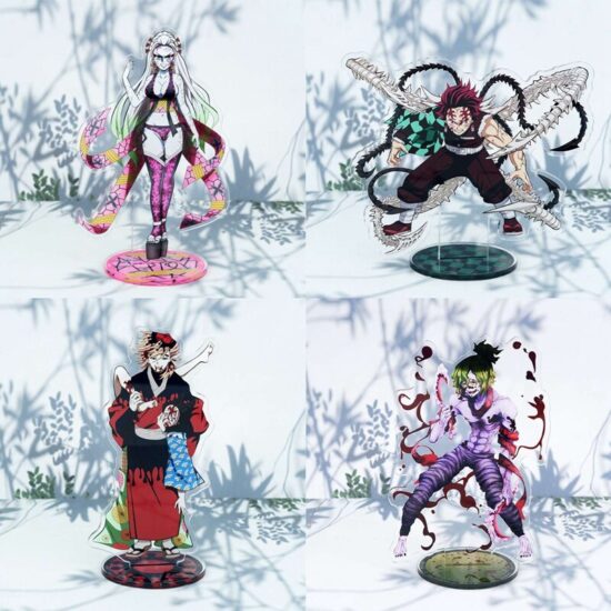 Acrylic Stand Anime Demon Slayer Action Figures Kimetsu No Yaiba Kamado Tanjirou Nezuko 16CM Model Plate Standing Desk Decor - Image 2