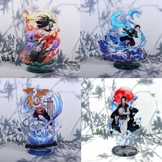 Acrylic Stand Anime Demon Slayer Action Figures Kimetsu No Yaiba Kamado Tanjirou Nezuko 16CM Model Plate Standing Desk Decor - Image 4