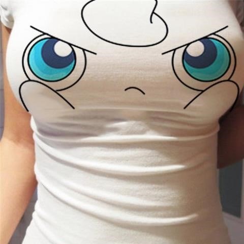 T-shirt Pokemon Pikachu Midriff-baring Kawaii Anime Short Sleeve TeeTops Shape-flaunting Sexy Slim Fit Shirt Cute Girls