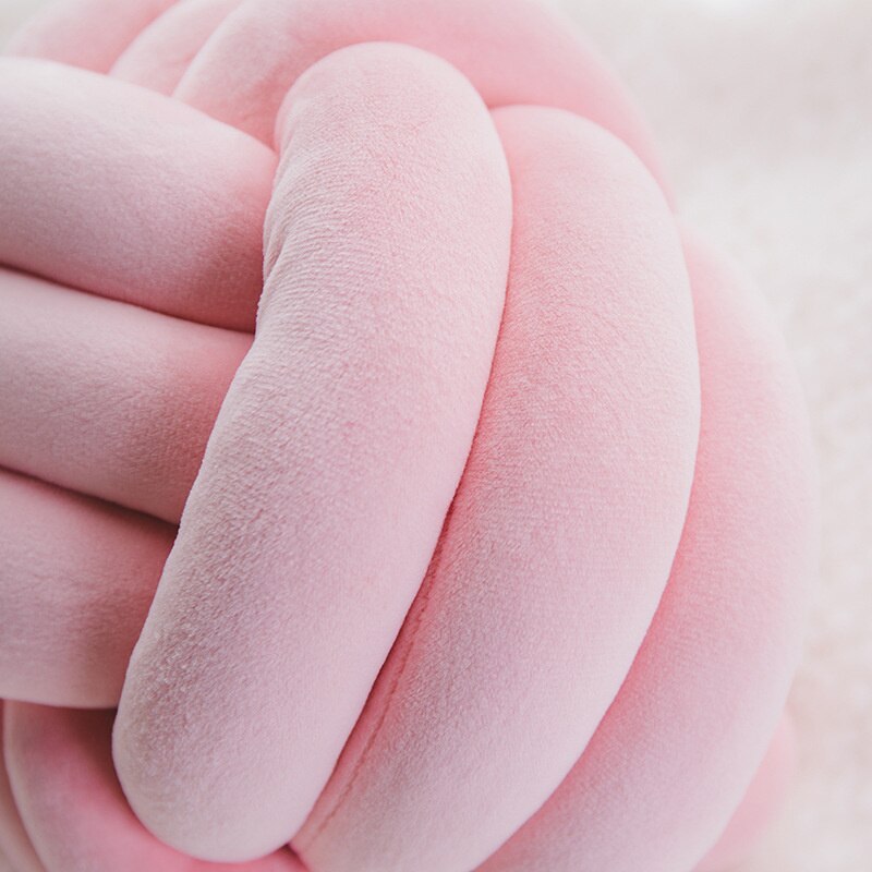 Cushion Sofa Throw Pillow Soft Round Handmade Knotted Ball Car Bedding Stuffed Pillow Bed Living Room Chair Home Decor