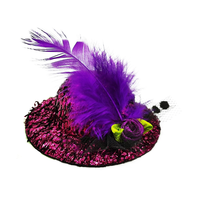 Chicken Hat for Hens Tiny Pets Funny Chicken Accessories Feather Top Hat Rooster Parrot Hamster Poultry Stylish Shows Costumes