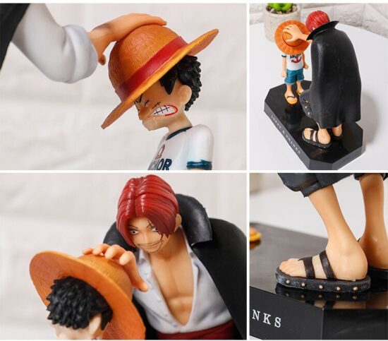 Figures Anime One Piece Luffy Shunks PVC Toys 18cm Monkey D Luffy Collector Model Doll Birthday Gift - Image 2