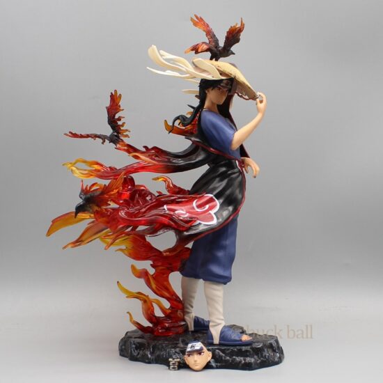 Naruto Figure Gk Uchiha Itachi Susanoo Flame Battle Form Figure Standing 29cm Pvc Action Figurine Model Doll Toy Gift
