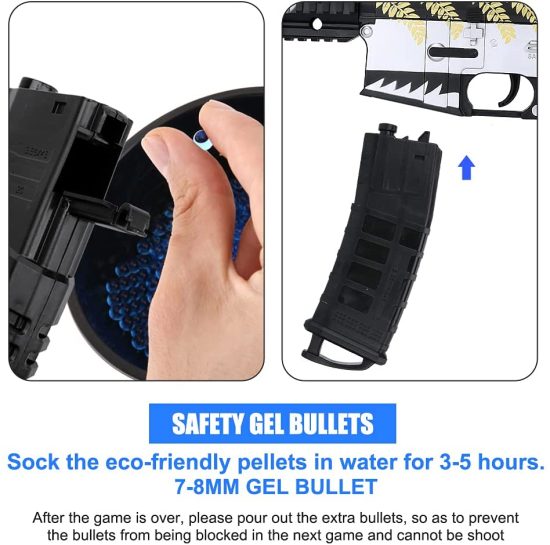 Water Gel Gun M416 Blaster Electric Manual 2-Modes Toy Gun Air Rifle Gun Paintball Pneumatic CS Go - Image 4