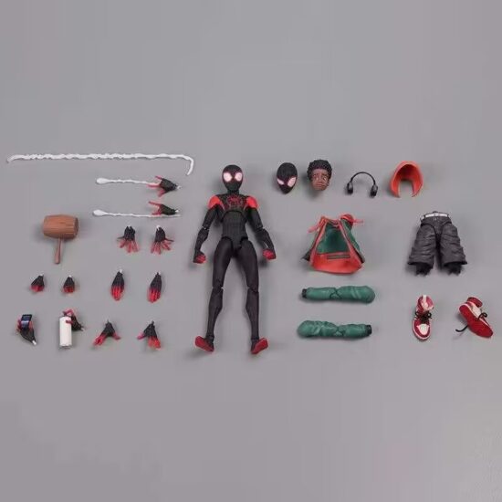 Figure Miles Morales Spiderman Peni Parker Model Toy Joint Movable Doll Gift - Image 4