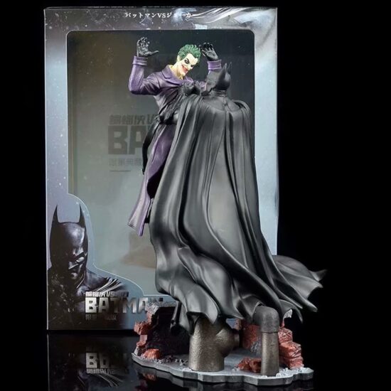 Action Figure Batman VS Joker Statue Arkham Origins Model Joker Bruce Wayne PVC Figurine With Base 28CM - Image 2