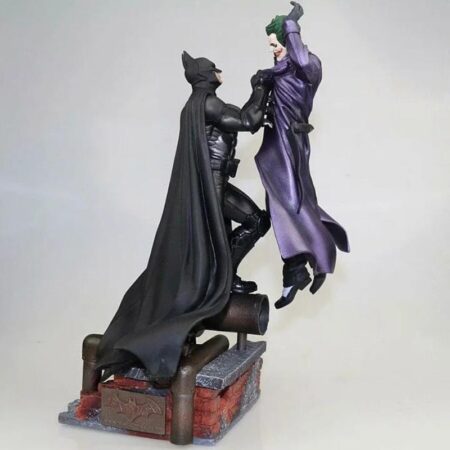 Action Figure Batman VS Joker Statue Arkham Origins Model Joker Bruce Wayne PVC Figurine With Base 28CM